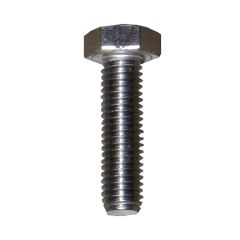 Plastica M8 x 30 hex head set screw Stainless A2